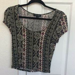 Printed crop top